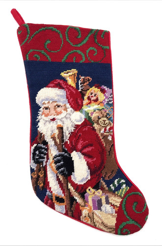 Santa nick needlepoint - st,