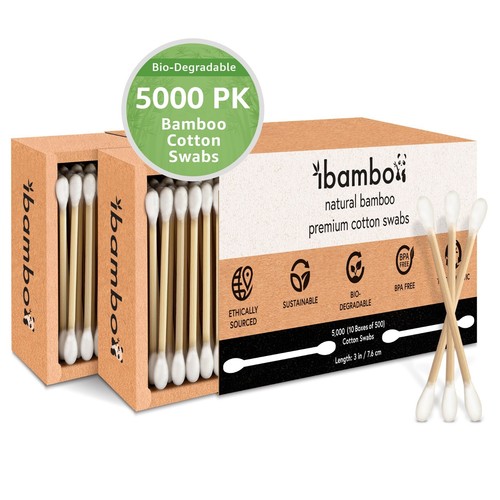 Ibambo bamboo cotton swabs - bamboo,