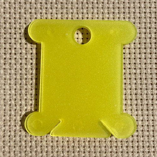 Yellow plastic cross stitch - yellow,