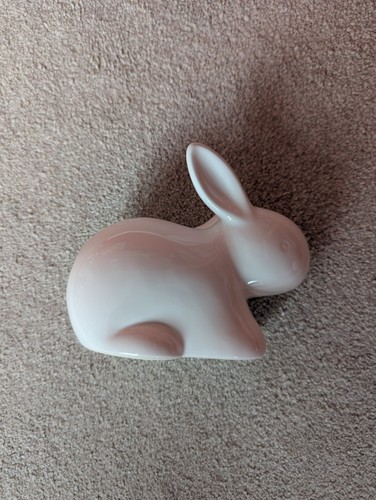 White ceramic bunny rabbit - bunny,