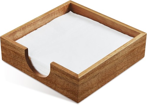 Acacia wood napkin holder for - wood,