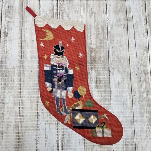 Vtg wool needlepoint christmas - vtg,