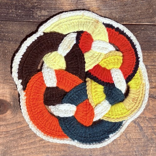 Vintage crochet knit - knit, pot