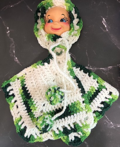 Vintage hanging crochet baby - vintage,
