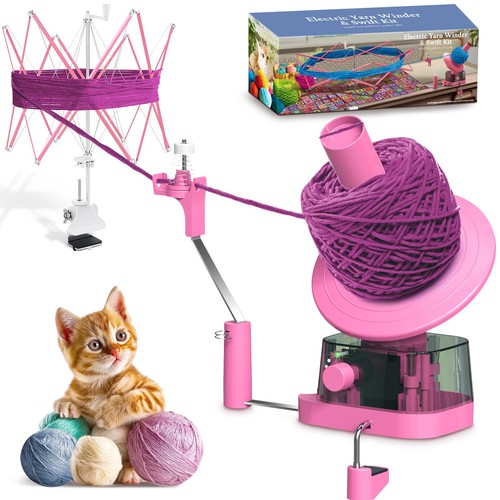 Yarn winder and - and, swift