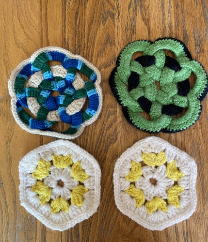 Vtg handmade knit crochet - vtg,