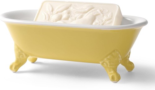 Yellow bar soap holder 5 - bar,