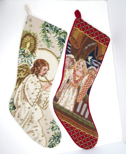 Vtg needlepoint christmas - 2,