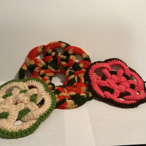 Crochet pot holders handmade - pot,