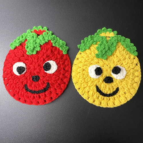 Vintage crocheted pot holder - vintage,