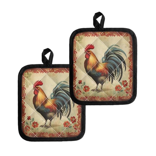 Pot holders chicken theme - chicken,