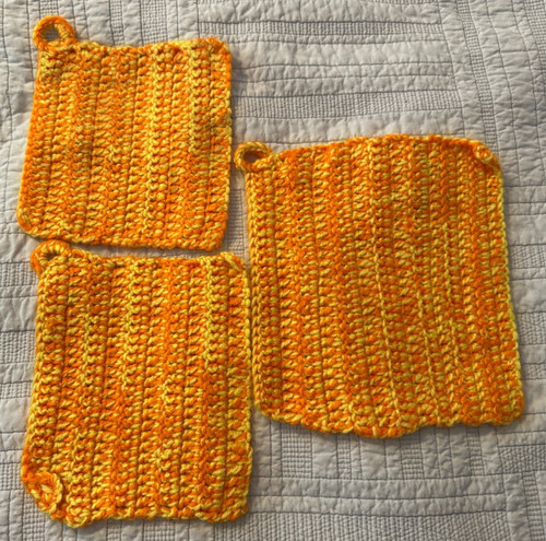 Pot holder croquet orange and - holder,