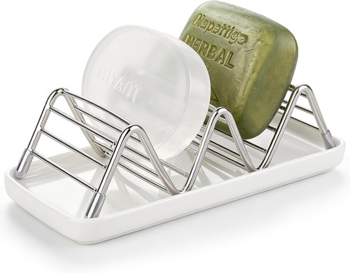 Silver stainless steel soap - steel,