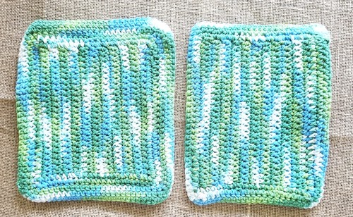 New crocheted pot holders - pot,