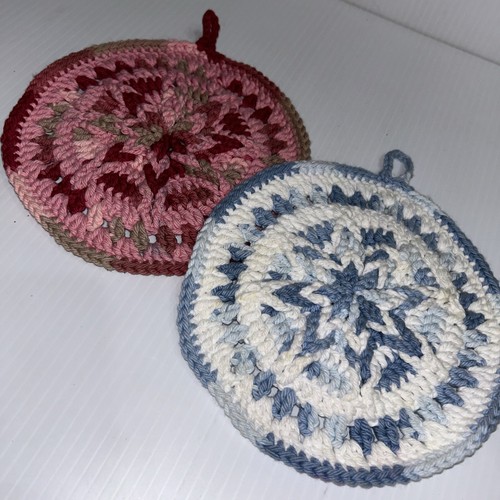 Handmade crocheted pot holder - handmade,